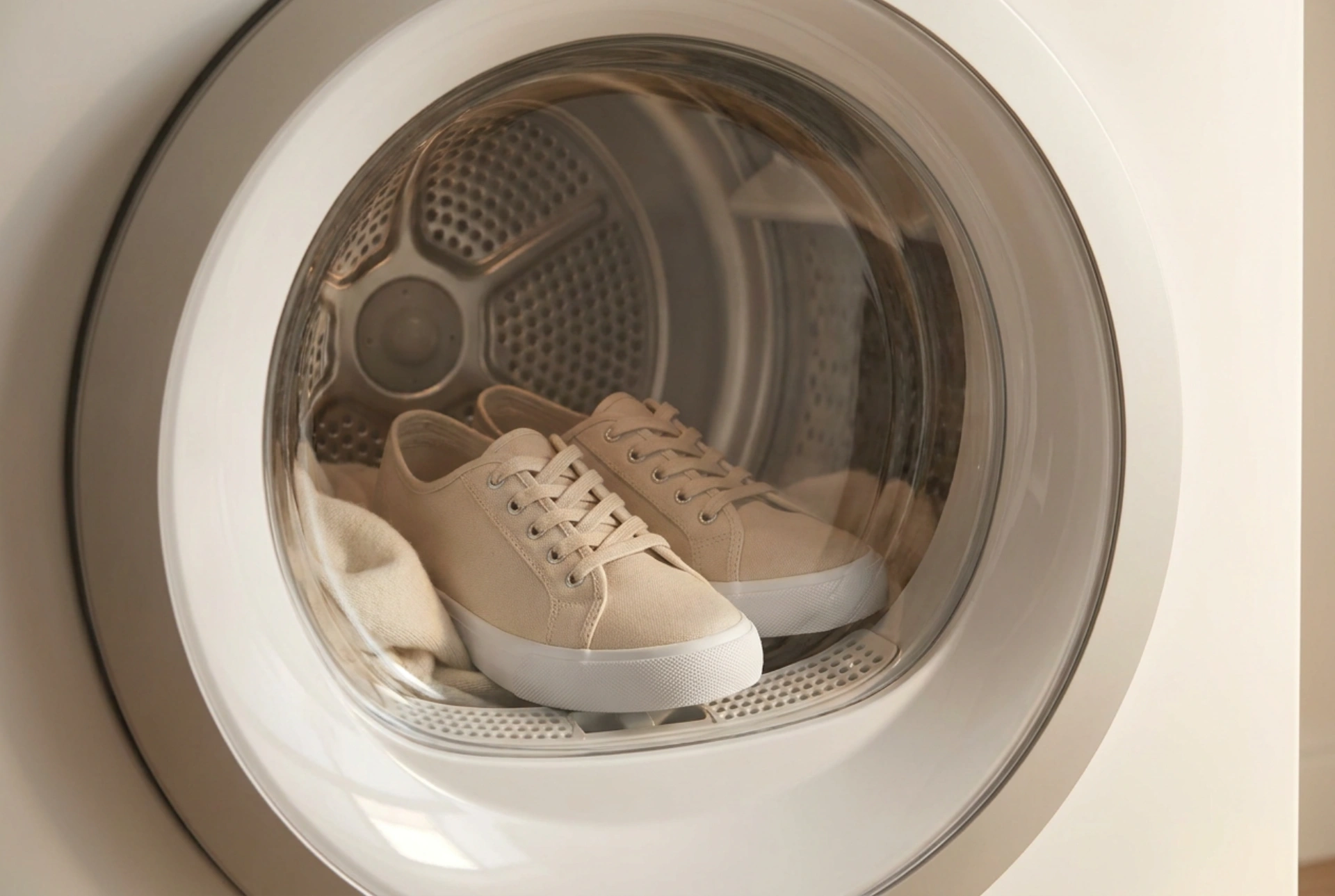 Tecnica collaudata per asciugare le scarpe in asciugatrice