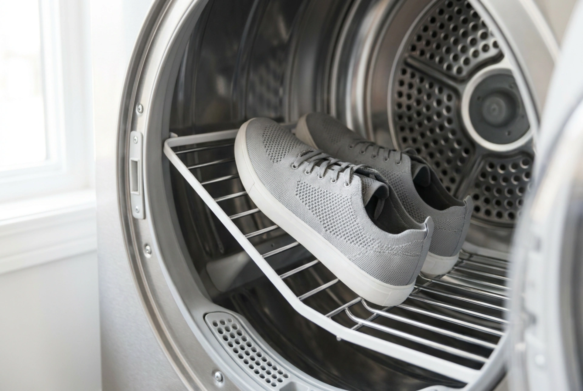 Come usare il cestello per asciugare le scarpe nell'asciugatrice
