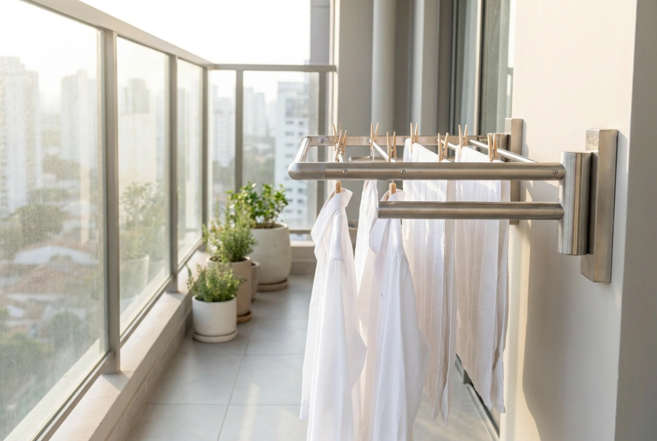 Come scegliere lo stendibiancheria da soffitto per il balcone in base al carico di bucato