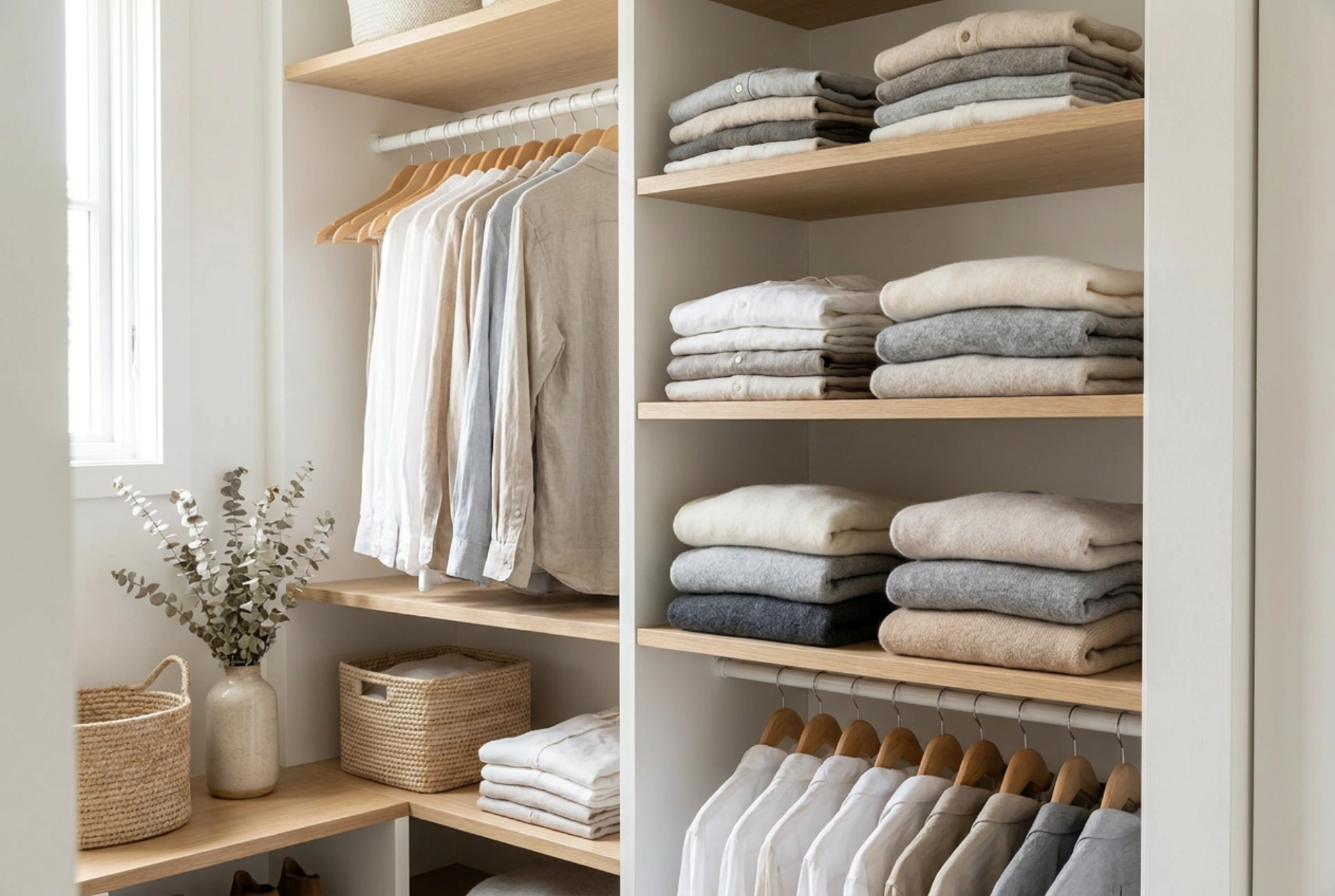 Come organizzare un guardaroba in stile inglese senza perdere leggerezza