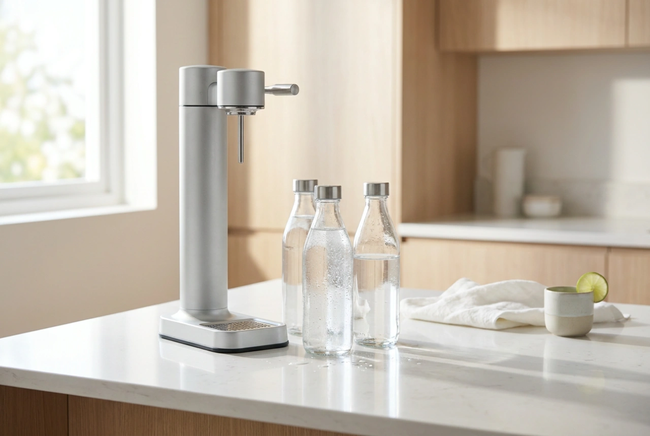 Come prendersi cura del gasatore d'acqua e lavare le bottiglie