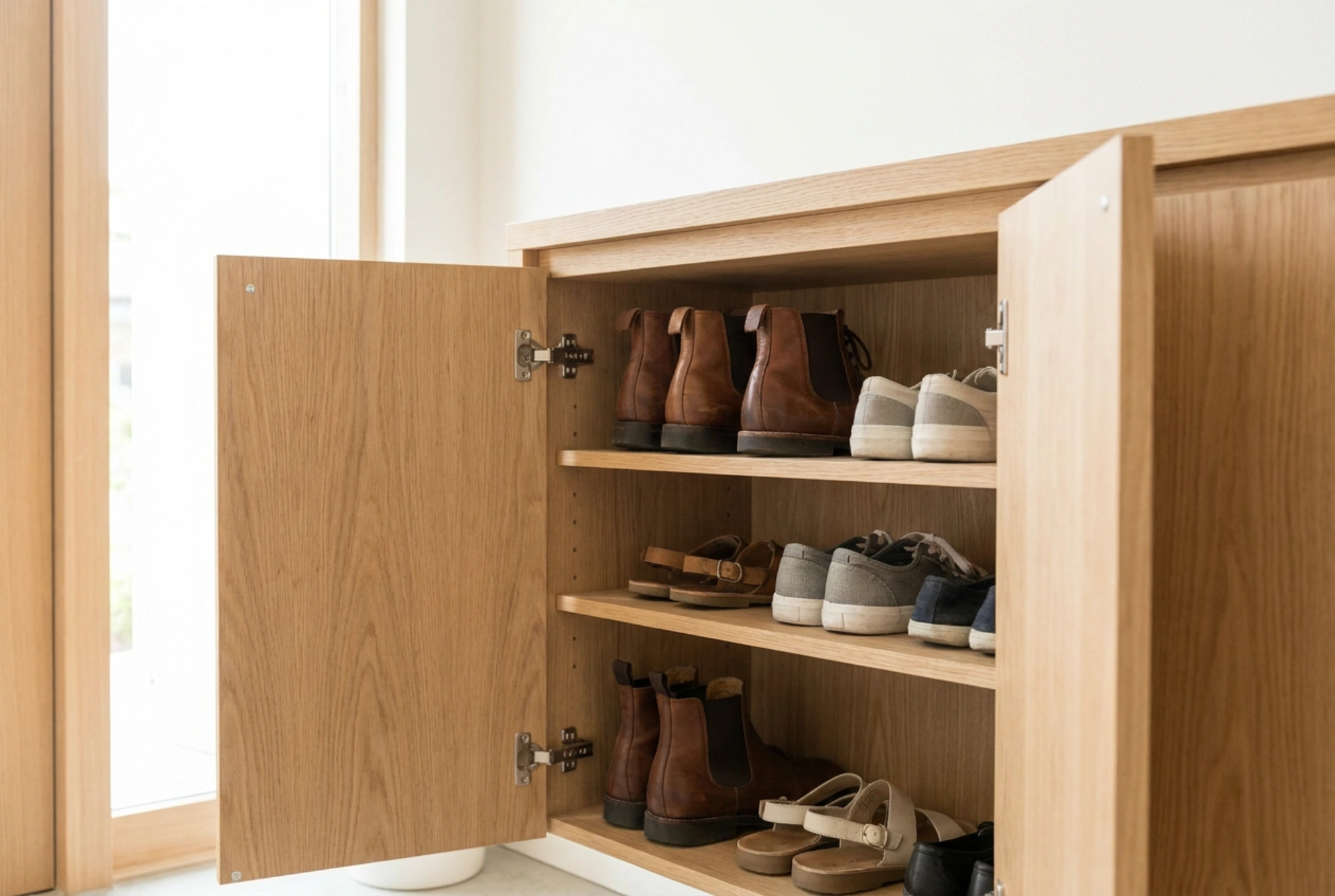 Come organizzare le scarpe in una scarpiera chiusa