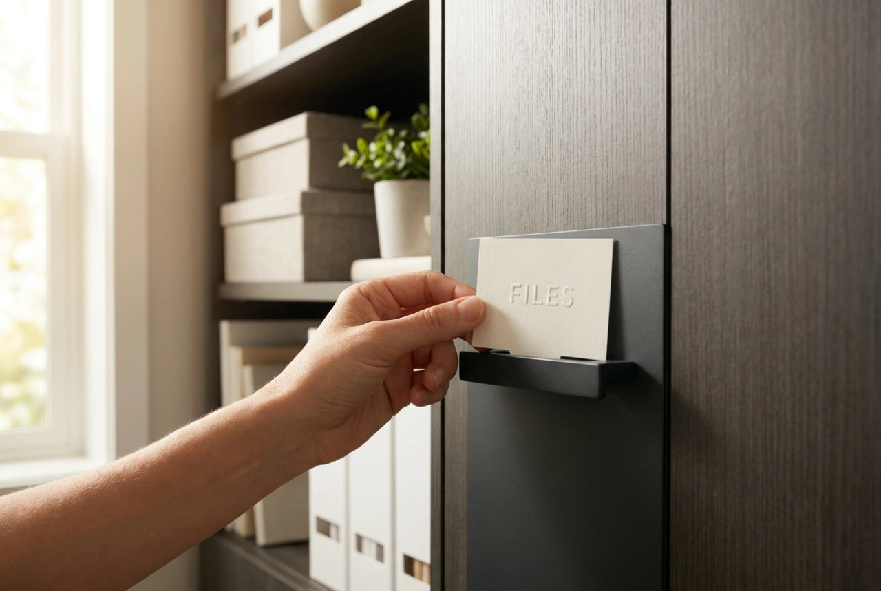 Come etichettare gli schedari di sicurezza con serratura