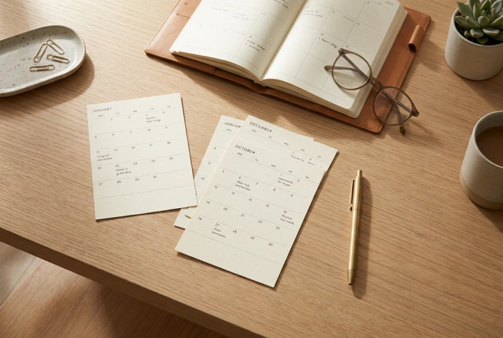 Come utilizzare i fogli di calendario stampati per la pianificazione settimanale