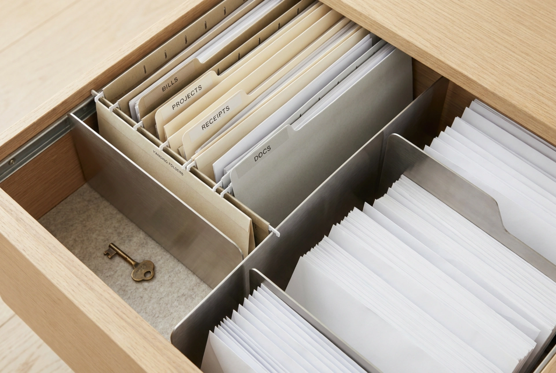 Come archiviare i documenti negli schedari chiusi a chiave