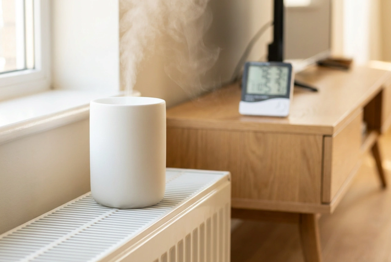 Umidificatore per termosifone e controllo semplice dell'umidità