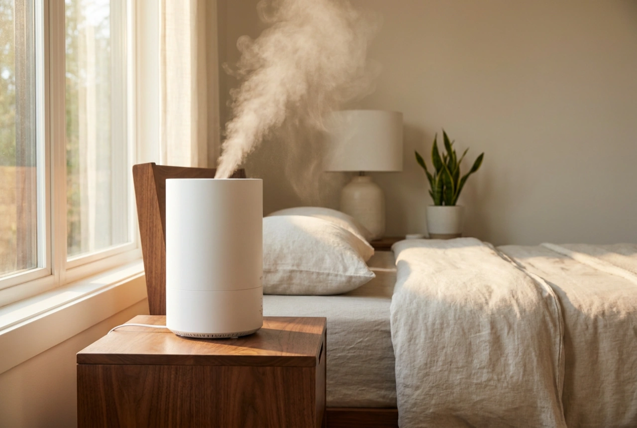 Come posizionare l'umidificatore in camera da letto per evitare mobili bagnati