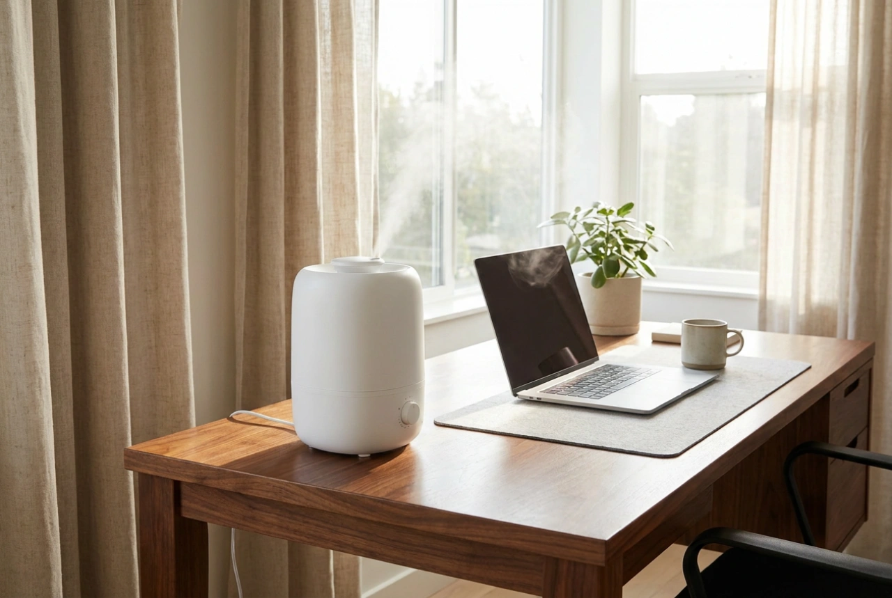 Come posizionare l'umidificatore in ufficio vicino ai dispositivi elettronici