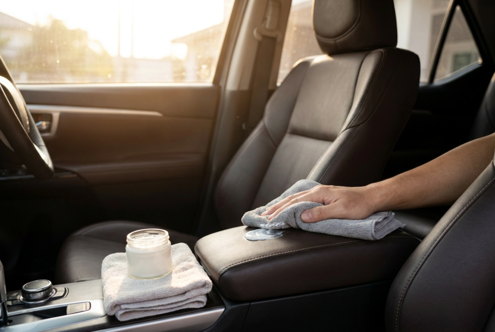 Il metodo scientifico per applicare i prodotti per la pelle dell'auto