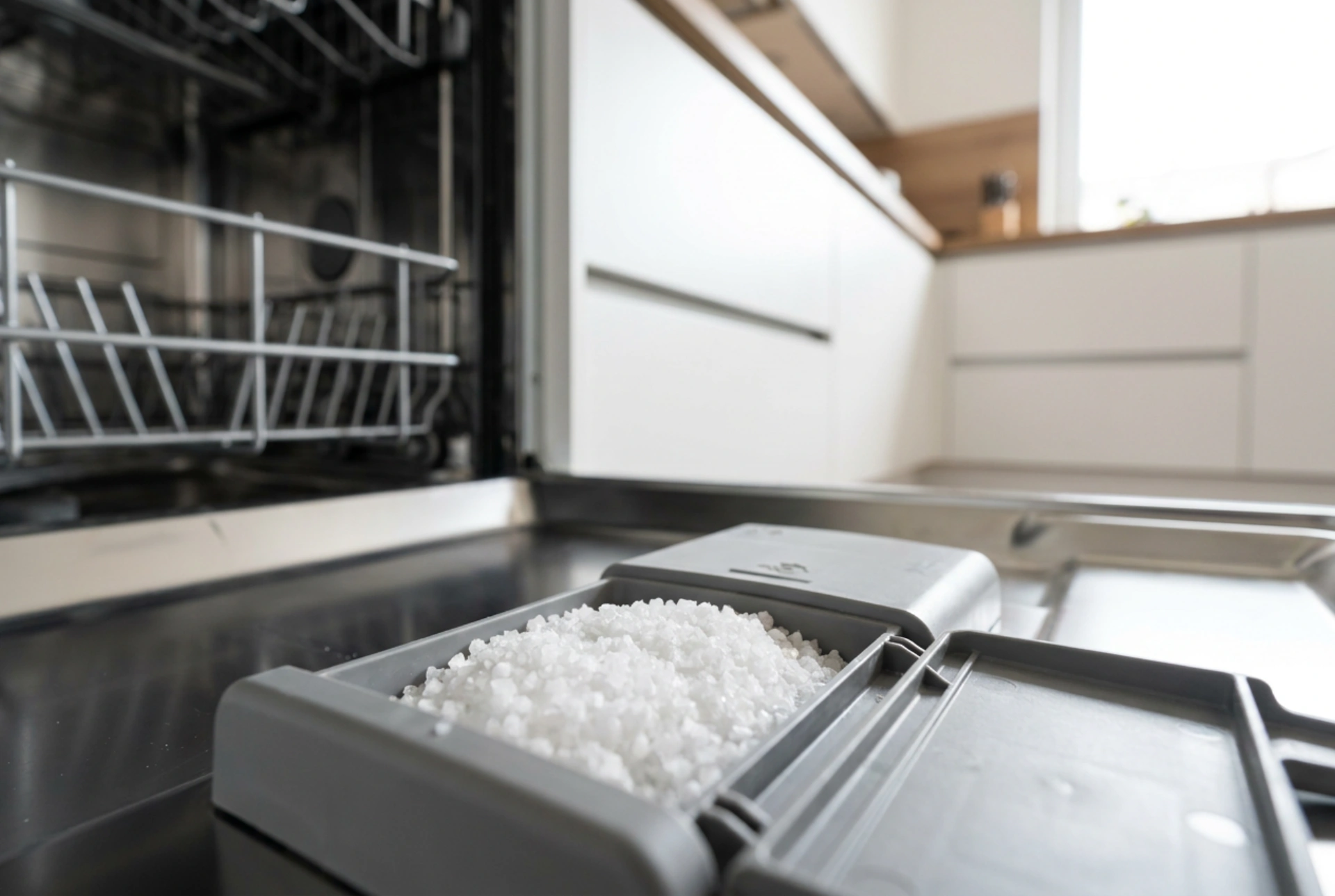 Qual è la composizione del sale per lavastoviglie e perché protegge l'elettrodomestico dal calcare