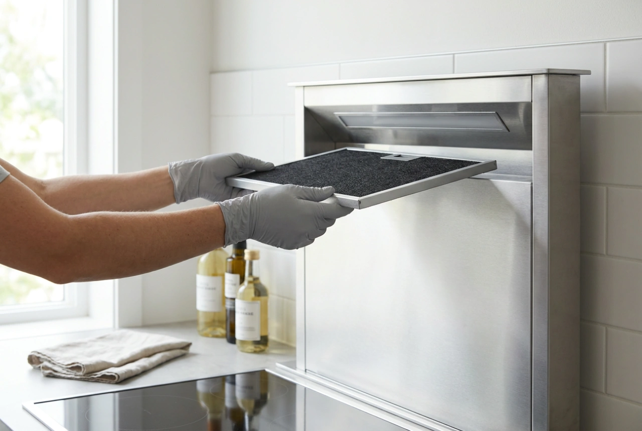 Come sostituire il filtro a carboni attivi della cappa senza sporcare la cucina