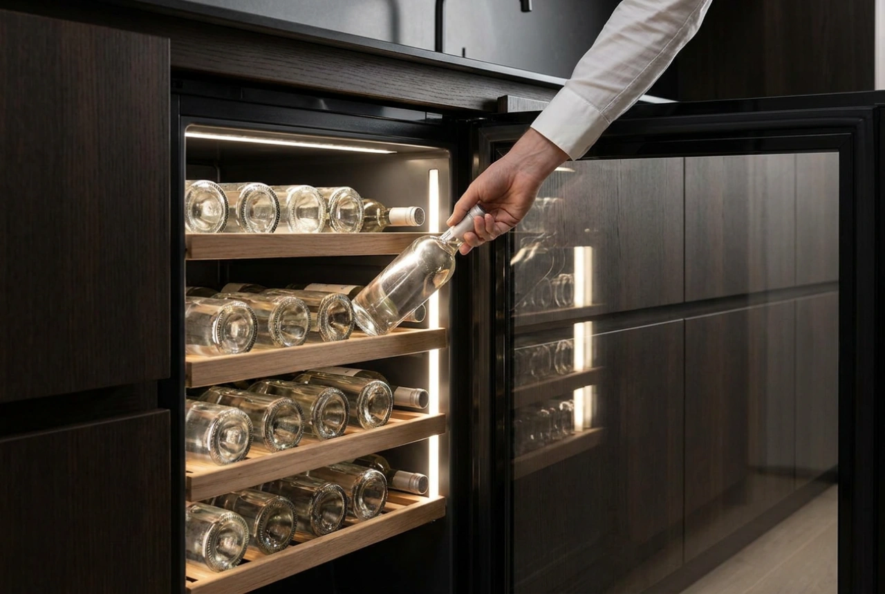 Come utilizzare una cantinetta vino da incasso in ambiente domestico