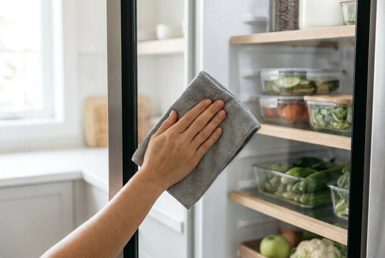 Come pulire il frigorifero con porte in vetro senza lasciare aloni
