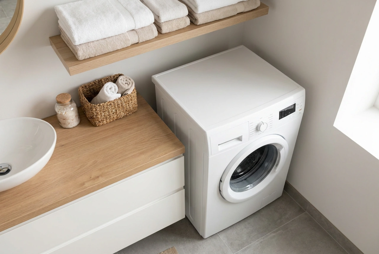 Come scegliere la lavatrice per un bagno piccolo e mantenere la massima funzionalità